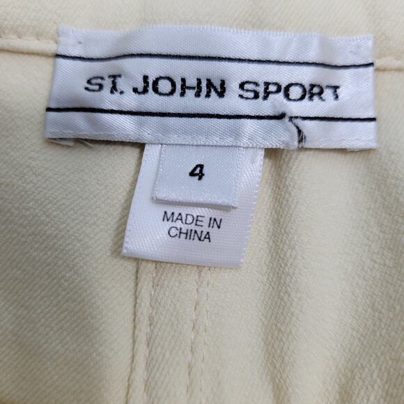 St John Sport Women's High Waisted Yellow Jeans Size 4 62322-0280 - Picture 6 of 6